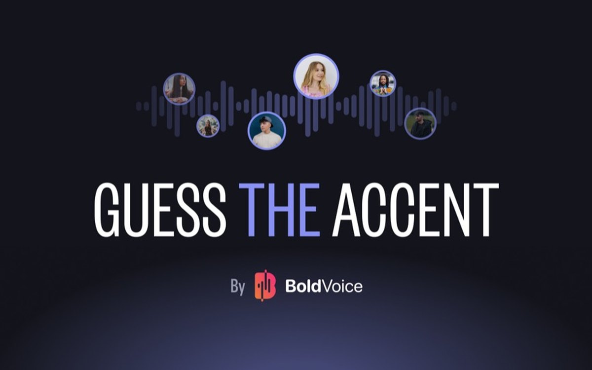 What's My Accent? — a BoldVoice voice game